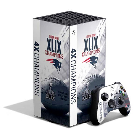NFL New England Patriots Super Bowl Champs XBox Series X Digital Edition Bundle Skin