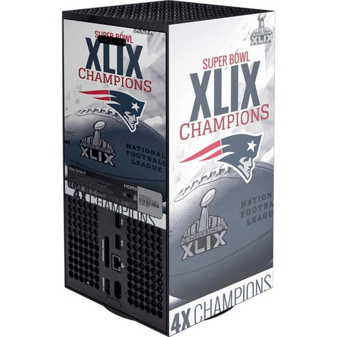 NFL New England Patriots Super Bowl Champs XBox Series X Digital Edition Console Skin