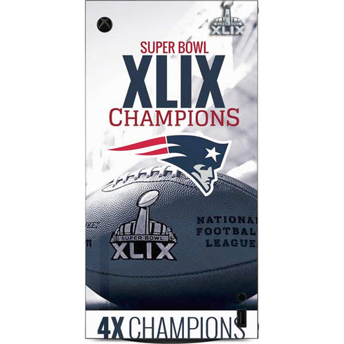 NFL New England Patriots Super Bowl Champs XBox Series X Digital Edition Console Skin
