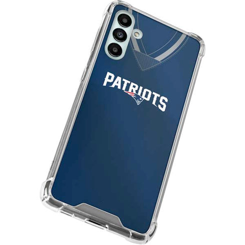 NFL New England Patriots Team Jersey Galaxy A13 5G Clear Case