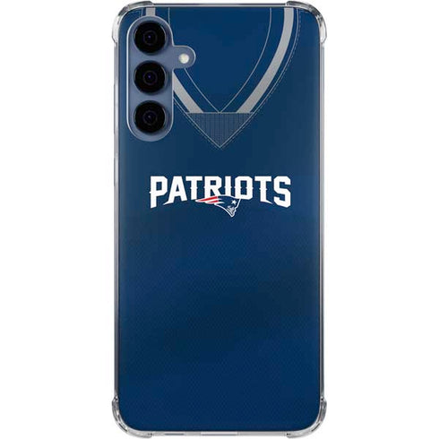 NFL New England Patriots Team Jersey Galaxy A35 5G Clear Case