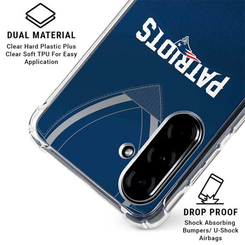 NFL New England Patriots Team Jersey Galaxy A36 5G Clear Case