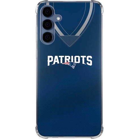 NFL New England Patriots Team Jersey Galaxy A55 5G Clear Case
