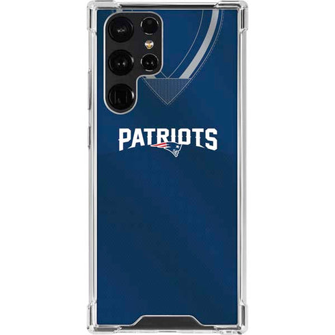 NFL New England Patriots Team Jersey Galaxy S23 Ultra Clear Case