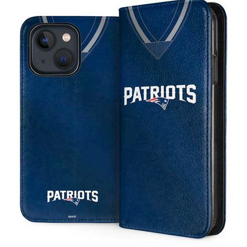 NFL New England Patriots Team Jersey iPhone 15 Folio Case