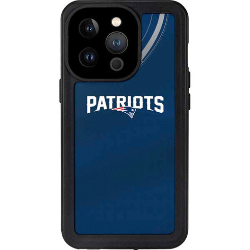 NFL New England Patriots Team Jersey iPhone 15 Pro Waterproof Case
