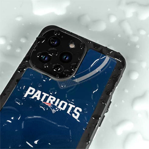 NFL New England Patriots Team Jersey iPhone 15 Pro Waterproof Case