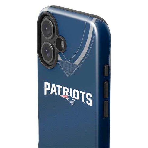 NFL New England Patriots Team Jersey iPhone 16 Plus Impact Case