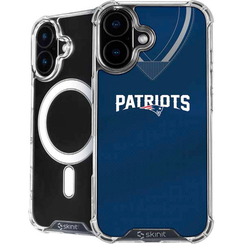 NFL New England Patriots Team Jersey iPhone 16 Plus MagSafe Case