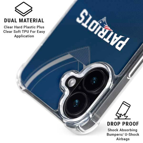 NFL New England Patriots Team Jersey iPhone 16 Plus MagSafe Case