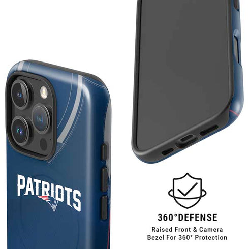 NFL New England Patriots Team Jersey iPhone 16 Pro Magsafe Impact Case