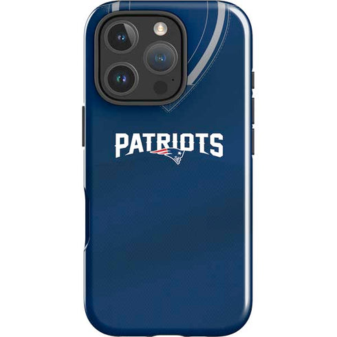 NFL New England Patriots Team Jersey iPhone 16 Pro Max Impact Case
