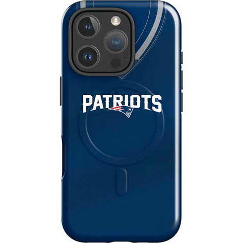 NFL New England Patriots Team Jersey iPhone 16 Pro Max Magsafe Impact Case
