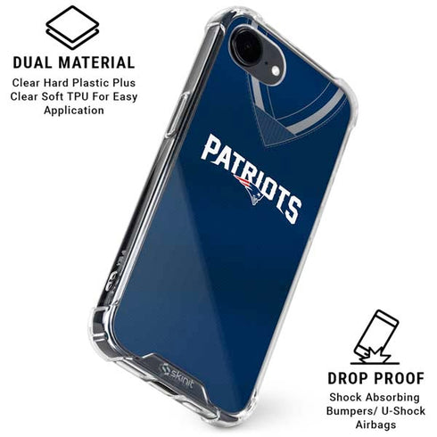 NFL New England Patriots Team Jersey iPhone 16e Clear Case