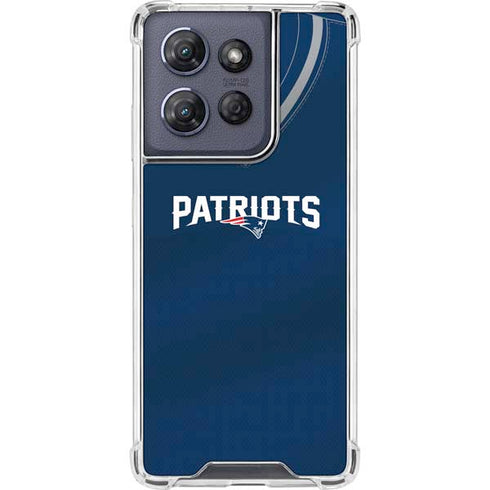 NFL New England Patriots Team Jersey Moto G 5G (2025) Clear Case