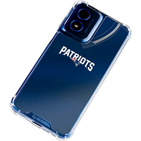 NFL New England Patriots Team Jersey Moto G 5G (2024) Clear Case