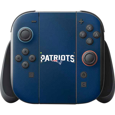 NFL New England Patriots Team Jersey Nintendo Switch 2 (2025) with Joy-Con Skin