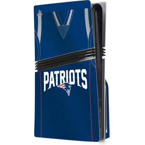NFL New England Patriots Team Jersey PS5 Pro Disk Console Skin