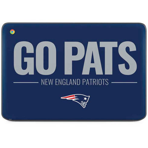NFL New England Patriots Team Motto HP Chromebook Skin