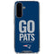 NFL New England Patriots Team Motto Galaxy A36 5G Clear Case