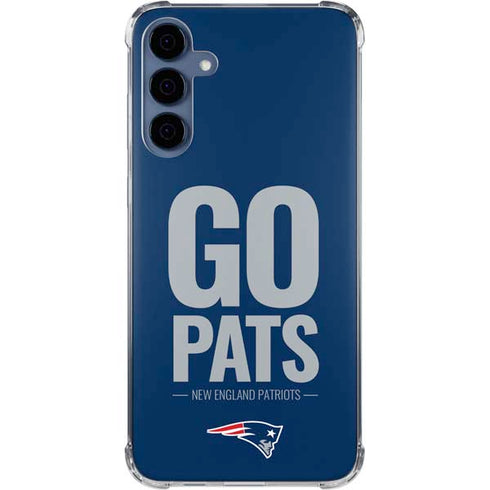 NFL New England Patriots Team Motto Galaxy A55 5G Clear Case