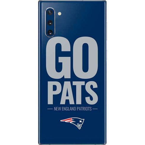 NFL New England Patriots Team Motto Galaxy Note 10 Skin