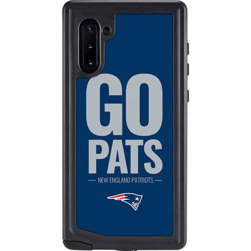 NFL New England Patriots Team Motto Galaxy Note 10 Waterproof Case