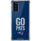 NFL New England Patriots Team Motto Galaxy Note20 5G Clear Case
