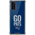 NFL New England Patriots Team Motto Galaxy Note20 5G Clear Case