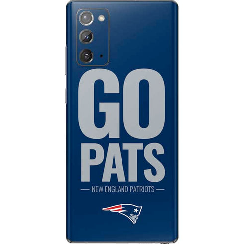 NFL New England Patriots Team Motto Galaxy Note20 5G Skin