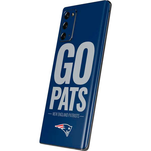 NFL New England Patriots Team Motto Galaxy Note20 5G Skin