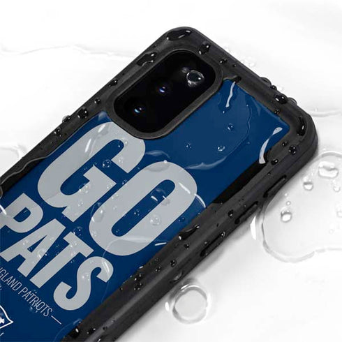 NFL New England Patriots Team Motto Galaxy S20 Waterproof Case