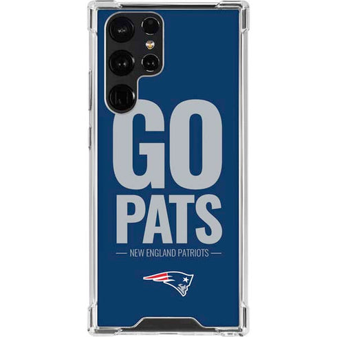 NFL New England Patriots Team Motto Galaxy S23 Ultra Clear Case