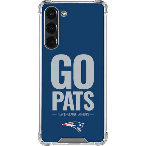NFL New England Patriots Team Motto Galaxy S24 FE Clear Case