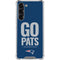 NFL New England Patriots Team Motto Galaxy S24 FE Clear Case