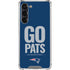 NFL New England Patriots Team Motto Galaxy S24 FE Clear Case