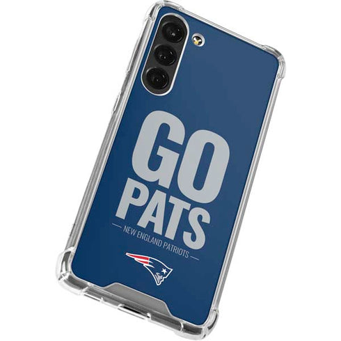 NFL New England Patriots Team Motto Galaxy S24 FE Clear Case