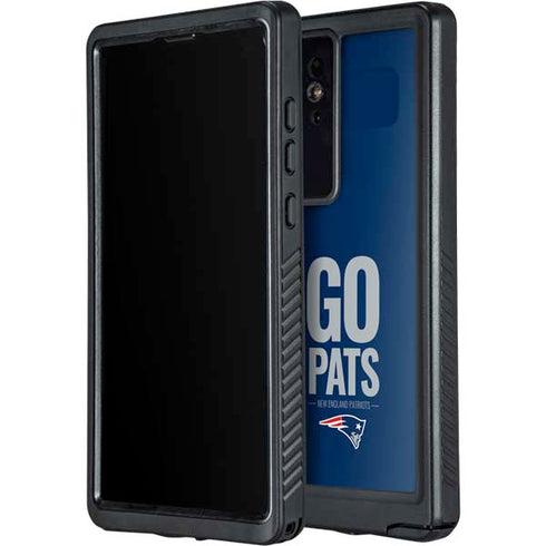 NFL New England Patriots Team Motto Galaxy S24 Ultra Waterproof Case