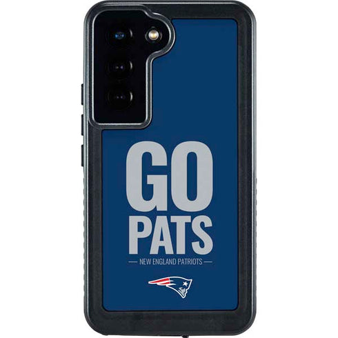 NFL New England Patriots Team Motto Galaxy S24 Waterproof Case