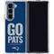NFL New England Patriots Team Motto Galaxy Z Fold5 5G Clear Case