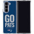 NFL New England Patriots Team Motto Galaxy Z Fold5 5G Clear Case