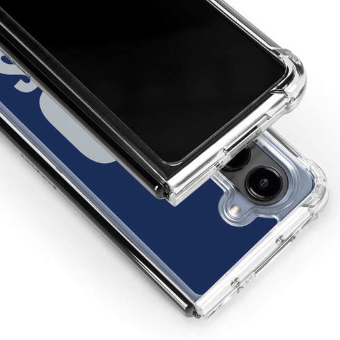 NFL New England Patriots Team Motto Galaxy Z Fold5 5G Clear Case