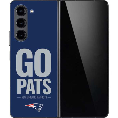 NFL New England Patriots Team Motto Galaxy Z Fold5 5G Skin