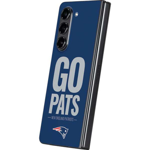 NFL New England Patriots Team Motto Galaxy Z Fold5 5G Skin