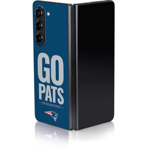 NFL New England Patriots Team Motto Galaxy Z Fold5 5G Skin
