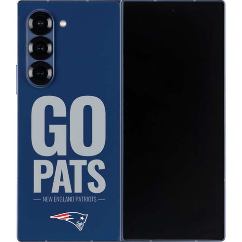 NFL New England Patriots Team Motto Galaxy Z Fold6 Skin