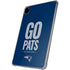 NFL New England Patriots Team Motto iPad Pro 11in (2024) Clear Case