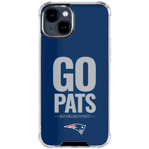NFL New England Patriots Team Motto iPhone 15 Clear Case
