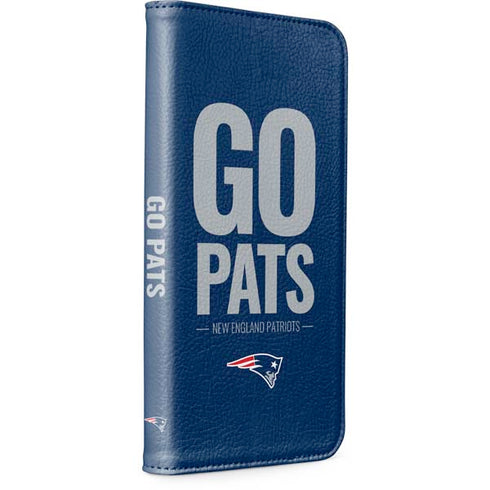 NFL New England Patriots Team Motto iPhone 15 Folio Case