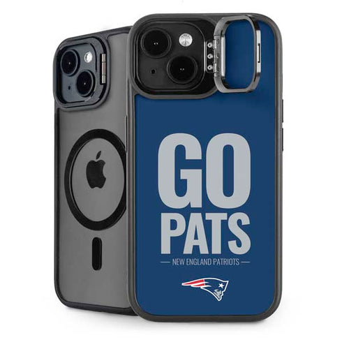 NFL New England Patriots Team Motto iPhone 15 Kickstand Case
